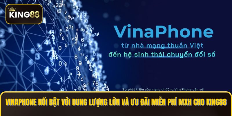 Vinaphone nổi bật với dung lượng lớn và ưu đãi miễn phí MXH cho KING88